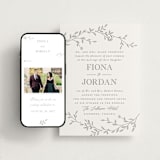 "Jasmine" - Wedding Website in Ash by Vera Lim - Match Your Stationery