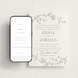 "Jasmine" - Wedding Website in Ash by Vera Lim - Match Your Stationery