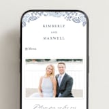 "Chantilly" - Wedding Website in Aegean by Tamara Hilje - Mobile Layout