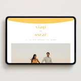 "Us" - Wedding Website in Lemon by fatfatin - Desktop Design