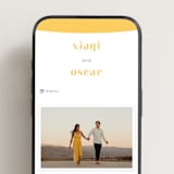 "Us" - Wedding Website in Lemon by fatfatin - Mobile Layout