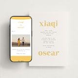 "Us" - Wedding Website in Lemon by fatfatin - Match Your Stationery