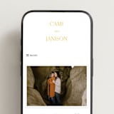 "archway" - Wedding Website in Dandelion by Lori Wemple - Mobile Layout