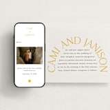 "archway" - Wedding Website in Dandelion by Lori Wemple - Match Your Stationery