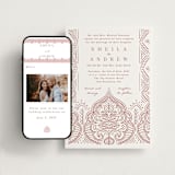 "Taj" - Wedding Website in Rosewood by Kanika Mathur - Match Your Stationery