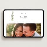 "Gathered" - Wedding Website in Pistachio by Susan Moyal - Desktop Design