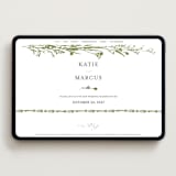 "Gathered" - Wedding Website in Pistachio by Susan Moyal - Desktop Design