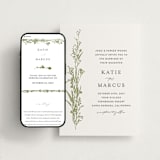 "Gathered" - Wedding Website in Pistachio by Susan Moyal - Match Your Stationery