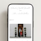 "Calligraphie" - Wedding Website in Graphite by Wildfield Paper Co - Mobile Layout