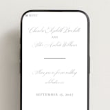 "Calligraphie" - Wedding Website in Graphite by Wildfield Paper Co - Mobile Layout
