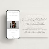 "Calligraphie" - Wedding Website in Graphite by Wildfield Paper Co - Match Your Stationery