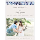 "Wildflower Floral" - Wedding Website in Navy by Katharine Watson - Guest Management