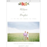 "Watercolor Floral" - Wedding Website in Olive by Yao Cheng Design - Mobile Layout