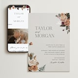 "Boho Chic" - Wedding Website in Moonstone by Cass Loh - Match Your Stationery