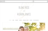"Today & Always" - Wedding Website in Peach by Stacey Meacham - Desktop Design
