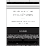 "Prelude" - Wedding Website in Vanilla by Nazia Hyder - Mobile Layout