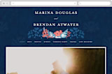 "Deep Blue" - Wedding Website in Deep Blue by Paper Sun Studio - Desktop Design