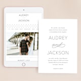 "Forever And" - Wedding Website in Black Tie by Kim Dietrich Elam - Match Your Stationery