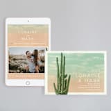 "Postcard from the Desert" - Wedding Website in Sunset by Pink House Press - Match Your Stationery