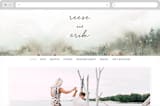 "Sweet Setting" - Wedding Website in Carnation by Lindsay Megahed - Desktop Design