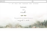 "Sweet Setting" - Wedding Website in Carnation by Lindsay Megahed - Desktop Design