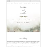 "Sweet Setting" - Wedding Website in Carnation by Lindsay Megahed - Mobile Layout