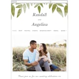 "Watercolor Leaf" - Wedding Website in Porcelain by Hanna M - Guest Management