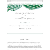 "Painted Cacti" - Wedding Website in Cactus by Olivia Raufman - Mobile Layout