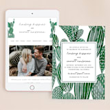 "Painted Cacti" - Wedding Website in Cactus by Olivia Raufman - Match Your Stationery