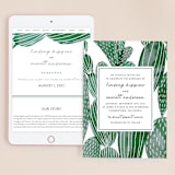 "Painted Cacti" - Wedding Website in Cactus by Olivia Raufman - Match Your Stationery