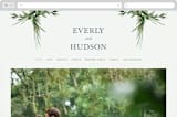 "Botanical Frame" - Wedding Website in Fern by Kate Ahn - Desktop Design