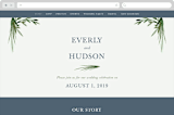 "Botanical Frame" - Wedding Website in Fern by Kate Ahn - Desktop Design