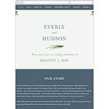 "Botanical Frame" - Wedding Website in Fern by Kate Ahn - Guest Management