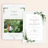 "Botanical Frame" - Wedding Website in Fern by Kate Ahn - Match Your Stationery