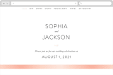 "Ethereal Bouquet" - Wedding Website in Blush by Petra Kern - Desktop Design