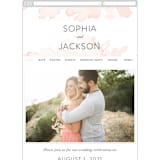"Ethereal Bouquet" - Wedding Website in Blush by Petra Kern - Guest Management
