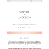 "Ethereal Bouquet" - Wedding Website in Blush by Petra Kern - Mobile Layout