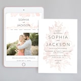 "Ethereal Bouquet" - Wedding Website in Blush by Petra Kern - Match Your Stationery