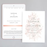 "Ethereal Bouquet" - Wedding Website in Blush by Petra Kern - Match Your Stationery