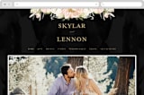"Forever" - Wedding Website in Blush by Susan Moyal - Desktop Design