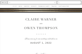 "Deluxe" - Wedding Website in Tuxedo by Jennifer Postorino - Desktop Design