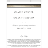 "Deluxe" - Wedding Website in Tuxedo by Jennifer Postorino - Mobile Layout