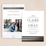 "Deluxe" - Wedding Website in Tuxedo by Jennifer Postorino - Match Your Stationery