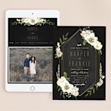 "jewel" - Wedding Website in Onyx by Susan Moyal - Match Your Stationery