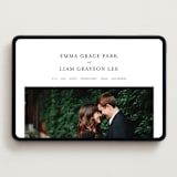 "A Thousand Years" - Wedding Website in Classic White by Design Lotus - Desktop Design