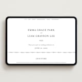 "A Thousand Years" - Wedding Website in Classic White by Design Lotus - Desktop Design