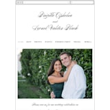 "One and Only" - Wedding Website in Classic Bride by Design Lotus - Mobile Layout