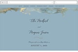 "Something Blue" - Wedding Website in Aqua by Benita Crandall - Desktop Design