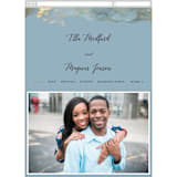 "Something Blue" - Wedding Website in Aqua by Benita Crandall - Mobile Layout