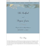 "Something Blue" - Wedding Website in Aqua by Benita Crandall - Mobile Layout